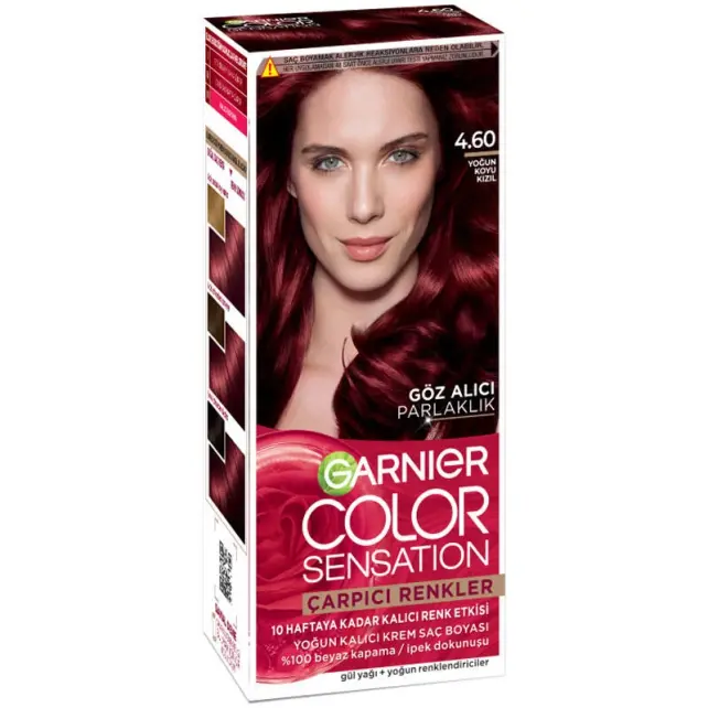 Garnier Çarpıcı Renkler Yoğun Kalıcı Saç Boyası No: 4.60 Yoğun Koyu Kızıl - 1
