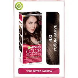 Garnier Çarpıcı Renkler Yoğun Kalıcı Saç Boyası No: 4.0 Yoğun Kahve - 2