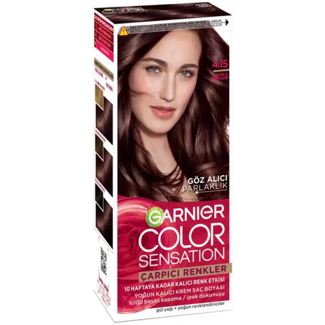 Garnier Çarpıcı Renkler Yoğun Kalıcı Saç Boyası No: 4.15 Buzlu Kestane - 1