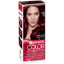 Garnier Çarpıcı Renkler Yoğun Kalıcı Saç Boyası No: 4.60 Yoğun Koyu Kızıl - Garnier