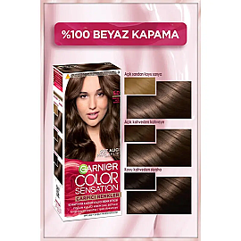 Garnier Çarpıcı Renkler Yoğun Kalıcı Saç Boyası No: 5.0 Parlak Açık Kahve - 3
