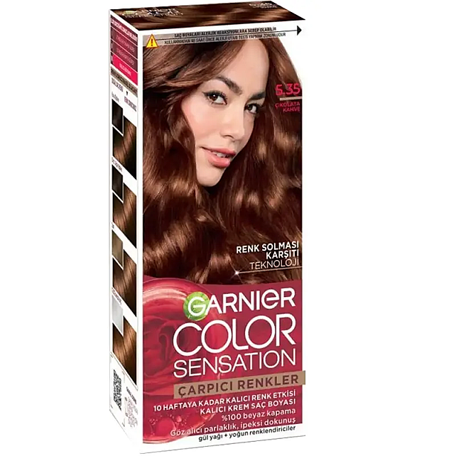 Garnier Çarpıcı Renkler Yoğun Kalıcı Saç Boyası No: 5.35 Çikolata Kahve - 1