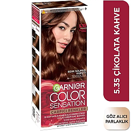 Garnier Çarpıcı Renkler Yoğun Kalıcı Saç Boyası No: 5.35 Çikolata Kahve - 2