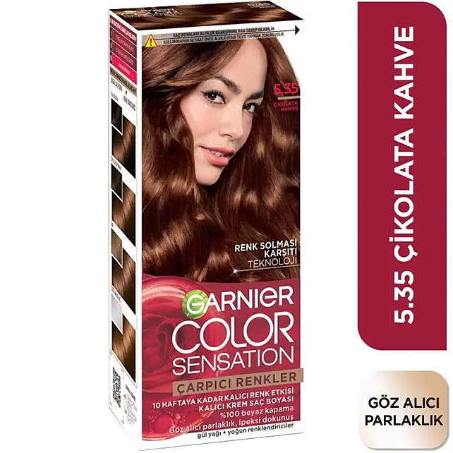 Garnier Çarpıcı Renkler Yoğun Kalıcı Saç Boyası No: 5.35 Çikolata Kahve - 2