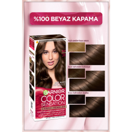 Garnier Çarpıcı Renkler Yoğun Kalıcı Saç Boyası No: 5.0 Parlak Açık Kahve - 3