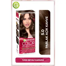 Garnier Çarpıcı Renkler Yoğun Kalıcı Saç Boyası No: 5.0 Parlak Açık Kahve - 2