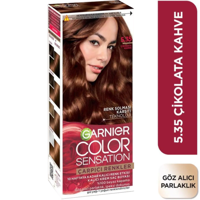Garnier Çarpıcı Renkler Yoğun Kalıcı Saç Boyası No: 5.35 Çikolata Kahve - 2