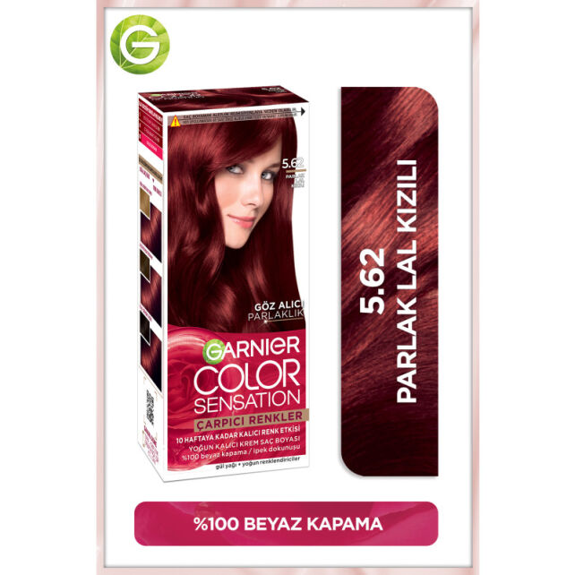 Garnier Çarpıcı Renkler Yoğun Kalıcı Saç Boyası No: 5.62 Parlak Lal Kızılı - 2