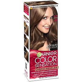 Garnier Çarpıcı Renkler Yoğun Kalıcı Saç Boyası No: 6.0 Yoğun Koyu Kumral - Garnier