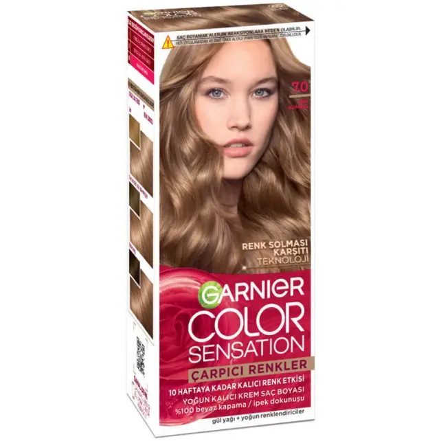 Garnier Çarpıcı Renkler Yoğun Kalıcı Saç Boyası No: 7.0 Bal Kumral - 1
