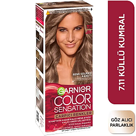 Garnier Çarpıcı Renkler Yoğun Kalıcı Saç Boyası No: 7.11 Küllü Kumral - 2