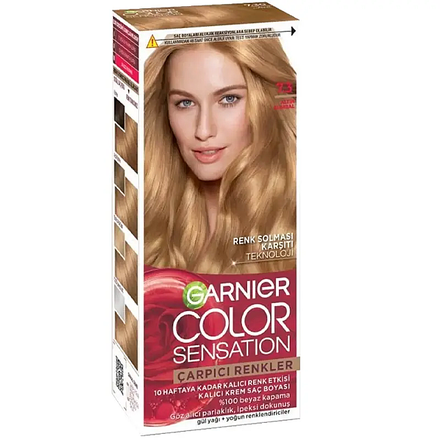 Garnier Çarpıcı Renkler Yoğun Kalıcı Saç Boyası No: 7.3 Altın Kumral - 1