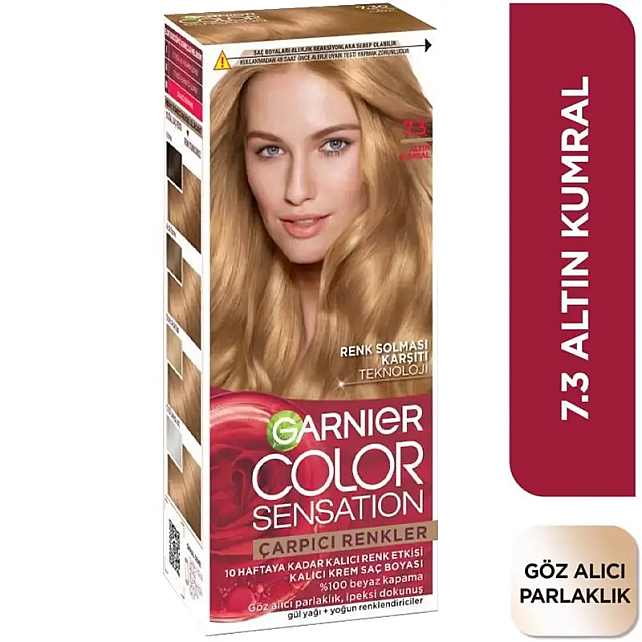 Garnier Çarpıcı Renkler Yoğun Kalıcı Saç Boyası No: 7.3 Altın Kumral - 2