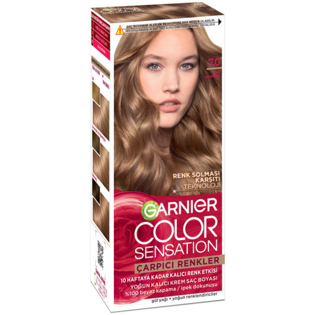 Garnier Çarpıcı Renkler Yoğun Kalıcı Saç Boyası No: 7.0 Bal Kumral - 1