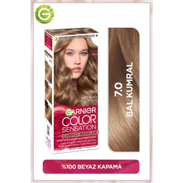 Garnier Çarpıcı Renkler Yoğun Kalıcı Saç Boyası No: 7.0 Bal Kumral - 2