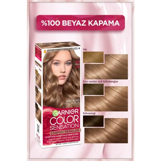 Garnier Çarpıcı Renkler Yoğun Kalıcı Saç Boyası No: 7.0 Bal Kumral - 3