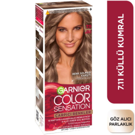 Garnier Çarpıcı Renkler Yoğun Kalıcı Saç Boyası No: 7.11 Küllü Kumral - 2