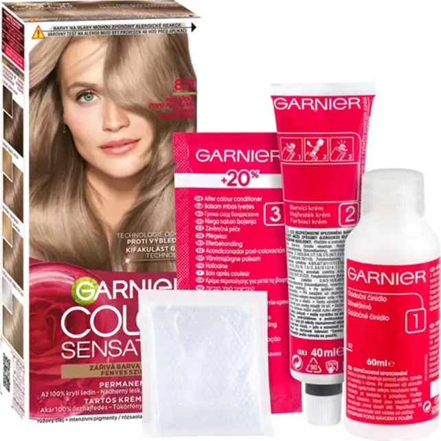 Garnier Çarpıcı Renkler Yoğun Kalıcı Saç Boyası No: 8.11 Küllü İnci Kumral - 2