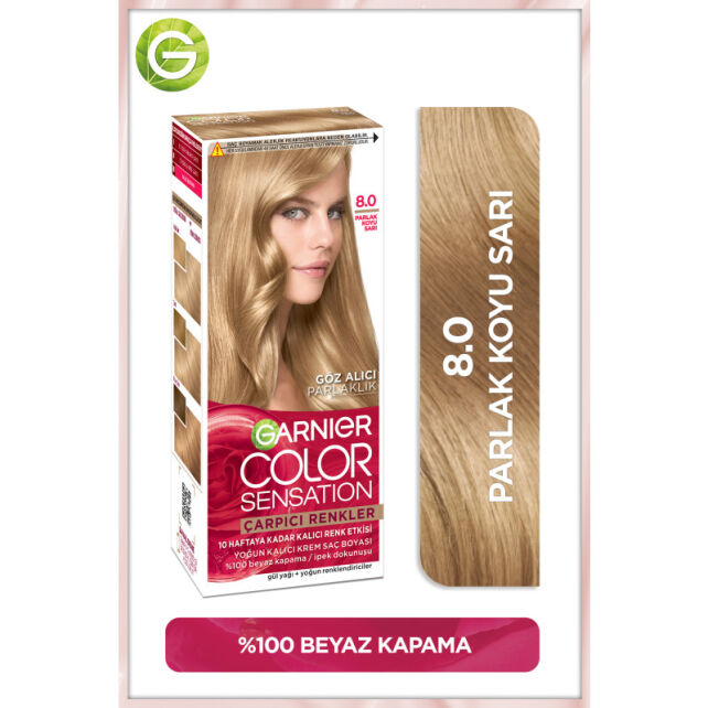 Garnier Çarpıcı Renkler Yoğun Kalıcı Saç Boyası No: 8 Parlak Koyu Sarı - 2