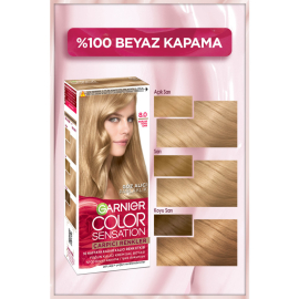 Garnier Çarpıcı Renkler Yoğun Kalıcı Saç Boyası No: 8 Parlak Koyu Sarı - 3