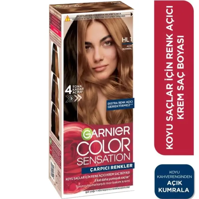 Garnier Çarpıcı Renkler Yoğun Kalıcı Saç Boyası No: HL1 Açık Kumral - 2