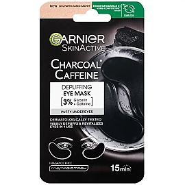 Garnier Charcoal Caffine Depuffing Eye Mask - Göz Çevresi Kağıt Maskesi 5gr - Garnier
