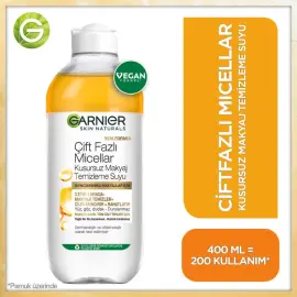 Garnier Çift Fazlı Micellar Makyaj Temizleme Suyu 400ml - 3