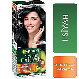 Garnier Color Naturals Saç Boyası No: 1 Siyah - 2
