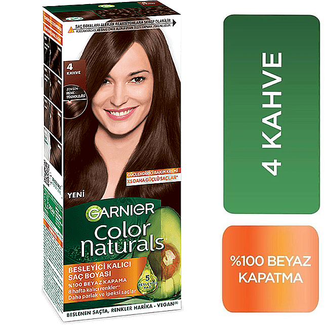 Garnier Color Naturals Saç Boyası No: 4 Kahve - 2
