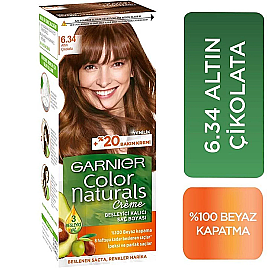 Garnier Color Naturals Saç Boyası No: 6.34 Altın Çikolata - 2