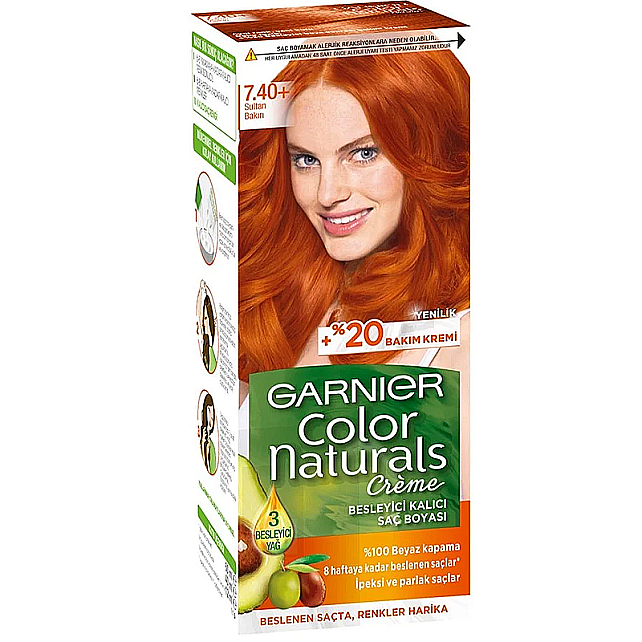 Garnier Color Naturals Saç Boyası No: 7.40 Sultan Bakırı - 1