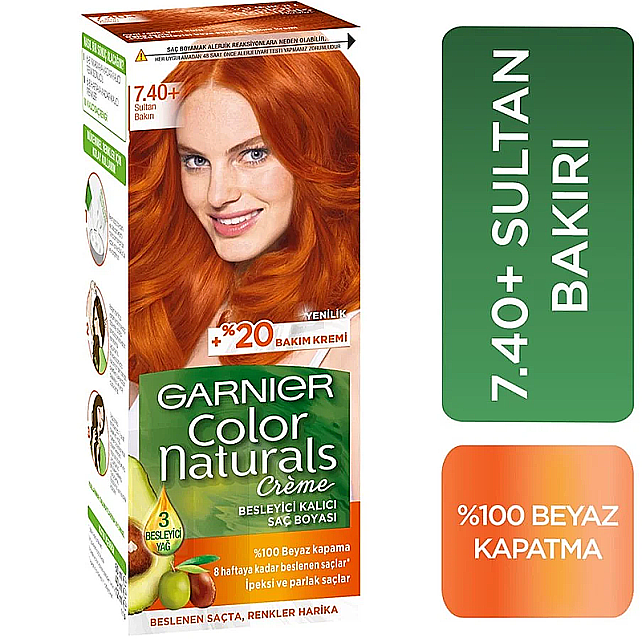 Garnier Color Naturals Saç Boyası No: 7.40 Sultan Bakırı - 2