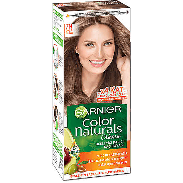 Garnier Color Naturals Saç Boyası No: 7N Doğal Kumral - 1