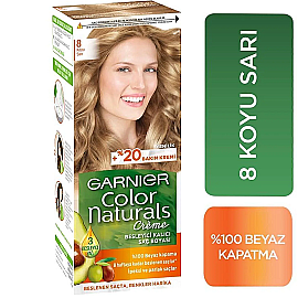 Garnier Color Naturals Saç Boyası No: 8 Koyu Sarı - 2