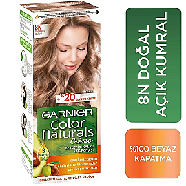 Garnier Color Naturals Saç Boyası No: 8N Doğal Açık Kumral - 2