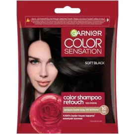 Garnier Color Sensation Color Shampoo - Şampuan Boya No: 2.0 Soft Black - 1
