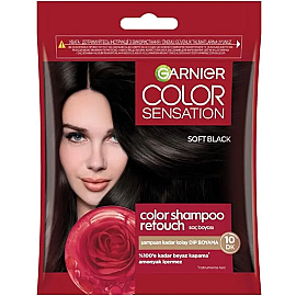 Garnier Color Sensation Color Shampoo - Şampuan Boya No: 2.0 Soft Black - Garnier