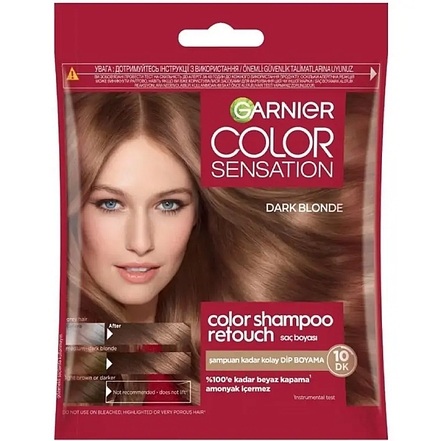 Garnier Color Sensation Color Shampoo - Şampuan Boya No: 6.0 Dark Blonde - 1