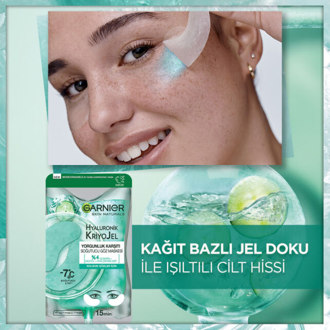 Garnier Hyaluronik Kriyo Jel - Yorgunluk Karşıtı Soğtuucu Göz Maskesi 5gr - 3