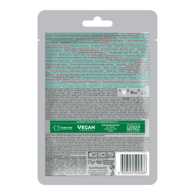 Garnier Hyaluronik Kriyo Jel - Yorgunluk Karşıtı Soğutucu Yüz Maskesi 27gr - 2