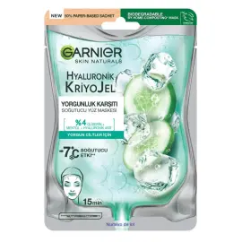 Garnier Hyaluronik Kriyo Jel - Yorgunluk Karşıtı Soğutucu Yüz Maskesi 27gr - 1