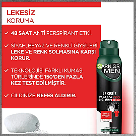 Garnier Men Lekesiz Koruma Deodorant 150ml - 3