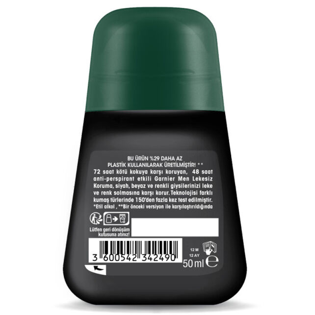 Garnier Men Lekesiz Koruma Roll-On Deodorant 50ml - 2