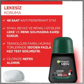 Garnier Men Lekesiz Koruma Roll-On Deodorant 50ml - 3