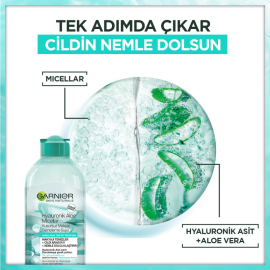 Garnier Micellar Hyaluronik Aloe Kusursuz Makyaj Temizleme Suyu 400 ml - 3