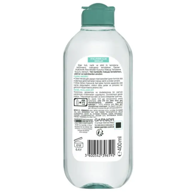 Garnier Micellar Hyaluronik Aloe Kusursuz Makyaj Temizleme Suyu 400 ml - 2