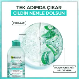Garnier Micellar Hyaluronik Aloe Kusursuz Makyaj Temizleme Suyu 400 ml - 3