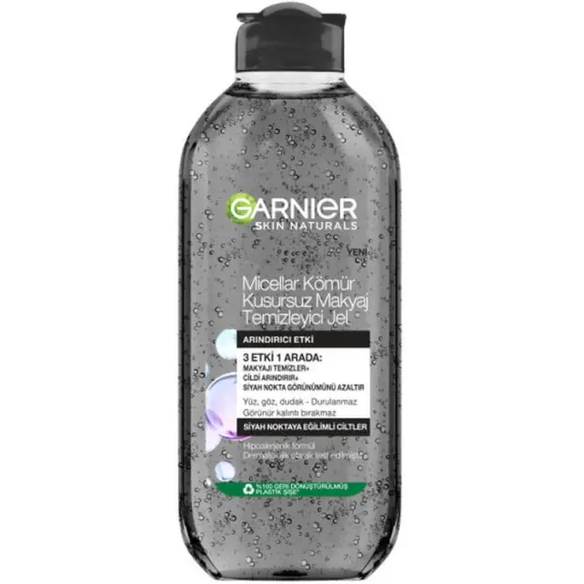 Garnier Micellar Kömür Kusursuz Makyaj Temizleme Suyu 400ml - 1