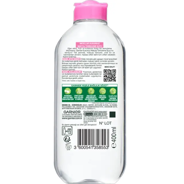 Garnier Micellar Kusursuz Makyaj Temizleme Suyu 400ml - 2