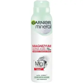 Garnier Mineral Magnezyum Ultra Kuru Sprey Deodorant 150ml - 1